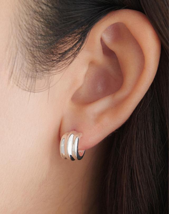 오블라 time molding earring_S JE075 착용컷