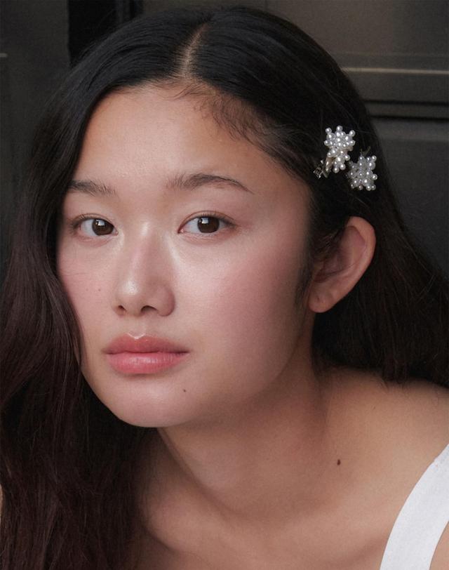 오블라 flower party hair pin HP063 착용컷