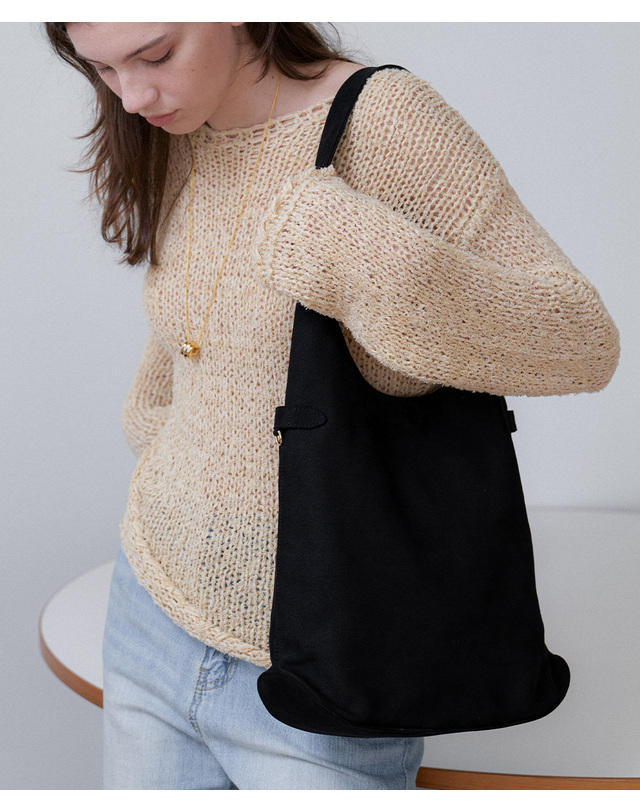 오블라 Lento buckle slouchy bag 2color BG007 착용컷