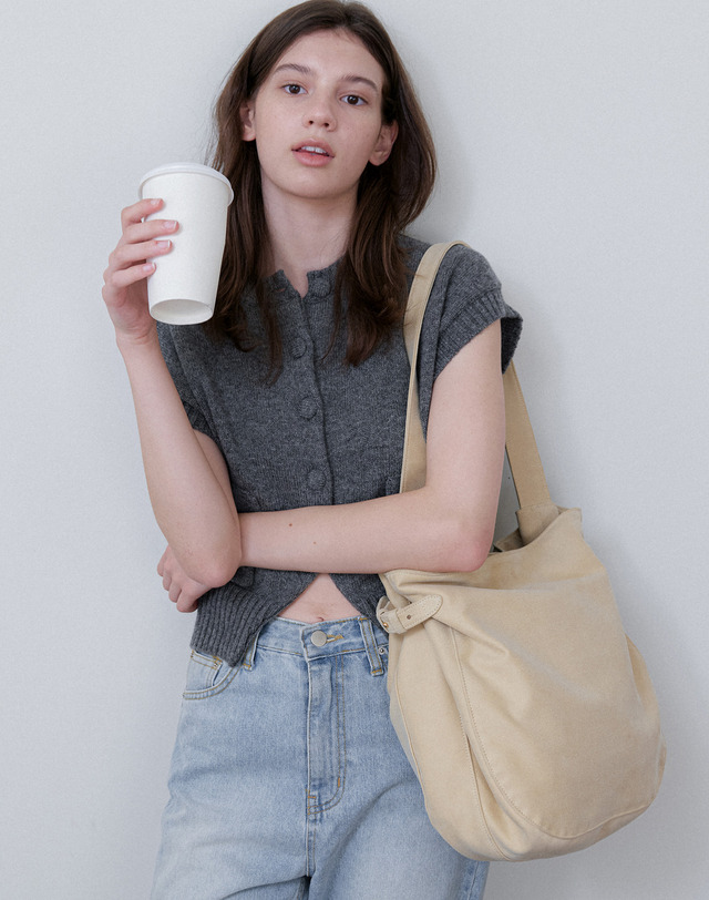 오블라 buckle slouchy suede bag 2color BG008 착용컷