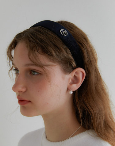 Signature velvet hair band_2color HB006