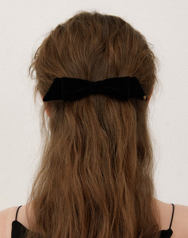 classique velvet gold edge ribbon pin HP029