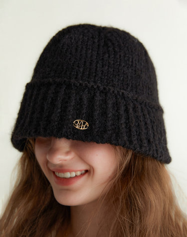 alpaca wool classic knit hat_2color HA001