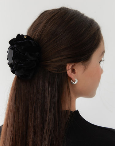 wave shirring velvet hair clip_regular HC035