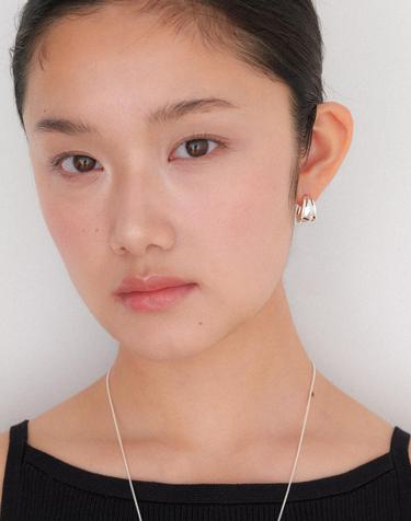 part of love earring_silver gold JE010