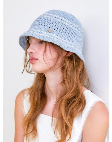 [HAND CROCHET] cotton touch bucket hat_3color HA048