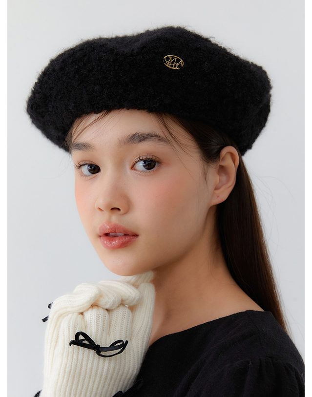 오블라 beret classic hat_boucle_2color HA009 착용컷