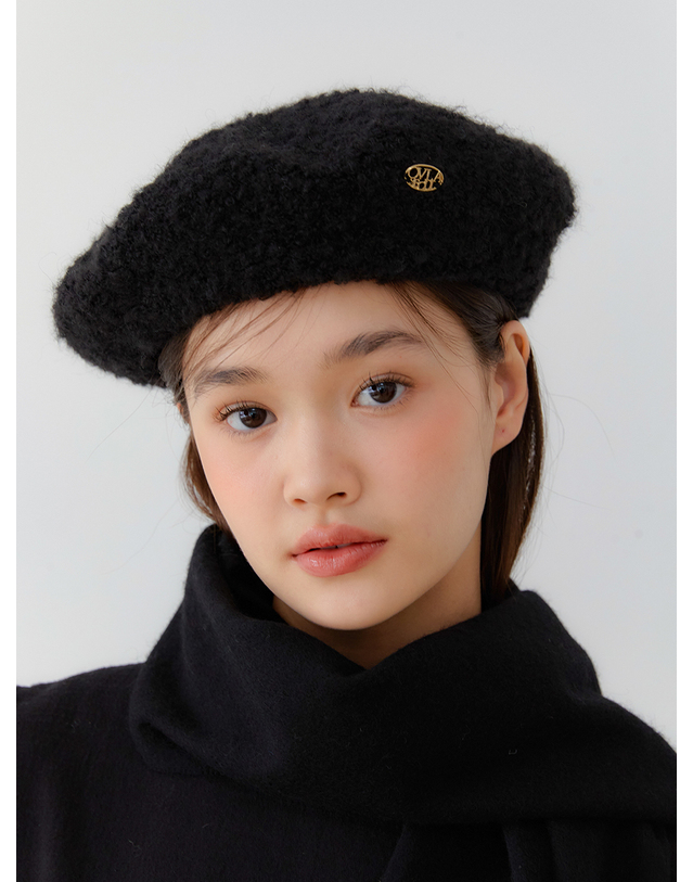 오블라 beret classic hat_boucle_2color HA009 착용컷