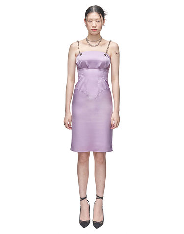 [ZISU] Marble Tailored Dress _ Lilac