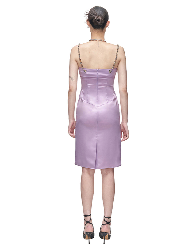 킴지수 [ZISU] Marble Tailored Dress _ Lilac 피치 착용컷
