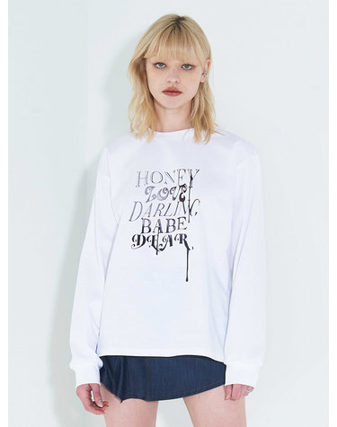 Lovers Metal Dripping T-Shirt _ White