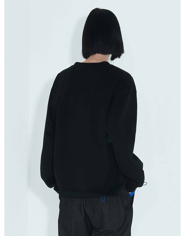 킴지수 Orbital Lettering T-Shirt _ Black 블랙 착용컷