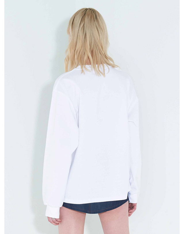 킴지수 Lovers Metal Dripping T-Shirt _ White 화이트 착용컷