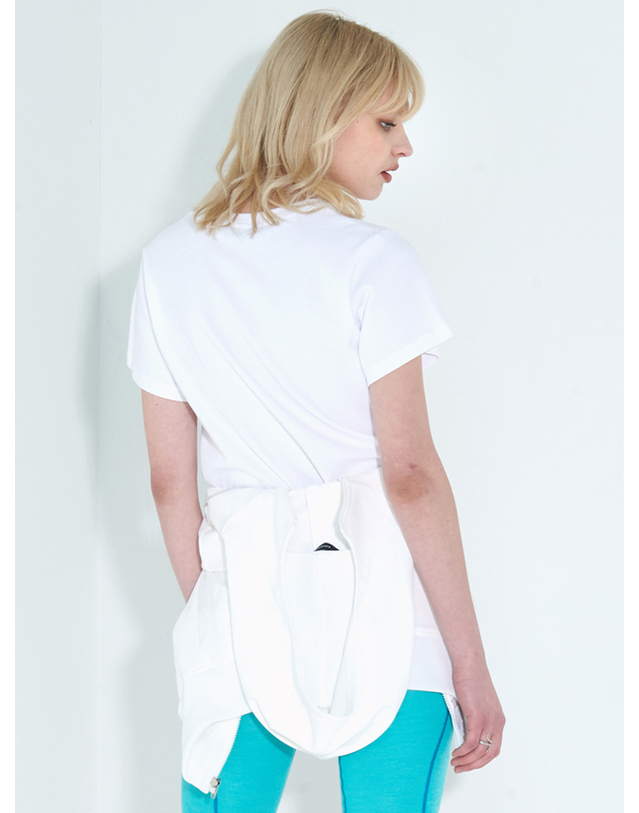 킴지수 Summer Lovers Dripping T-Shirt _ White 화이트 착용컷