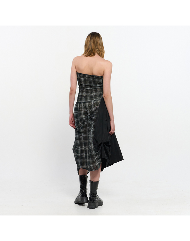 킴지수 DOZI - Smocking Draped Dress _ BLACK 착용컷