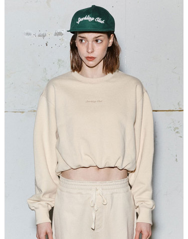 ONIONCROPSWEATSHIRTBEIGE 어니언 크롭 맨투맨