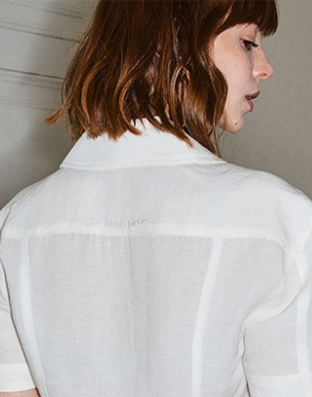 스파클링피스 DIANA CROP SHIRT 다이아나 크롭 셔츠 착용컷