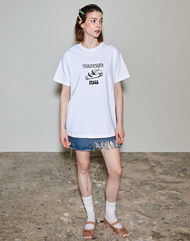 스파클링피스 HEART T-SHIRTS 하트 티셔츠 착용컷
