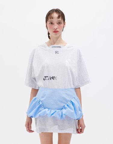 풋볼 티셔츠 (그레이)