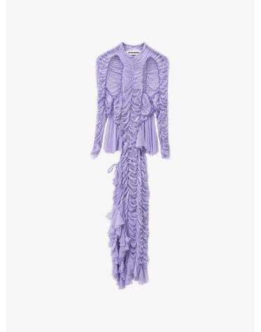[해외직구] 26 FW ESTER MANAS ruched ruffled dress EMSS23DR14LAV TP457935492