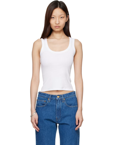 [해외직구] 26 FW FLORE FLORE 화이트 힐리 탱크탑 262924F111019
