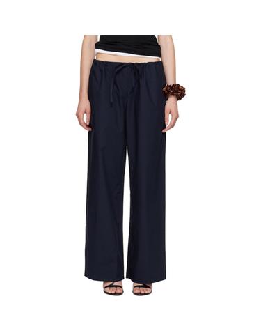 [해외직구] 26 FW FLORE FLORE 네이비 조세핀 슬랙스 262924F087002