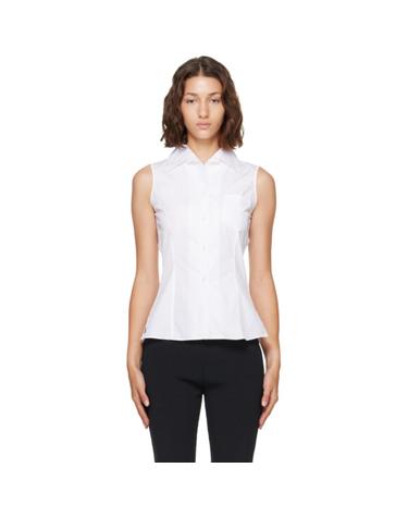 [해외직구] 26 FW FLORE FLORE 화이트 로지 셔츠 262924F109000