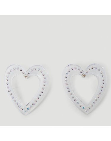 [해외직구] 26 FW 사프사푸 Big Heart 빅 하트 이어링 클리어 1 23 E1