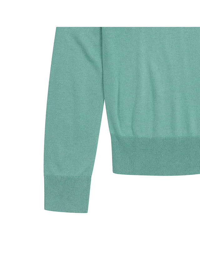 베네통글로벌 Silk blend v neck sweater_1ZRED402L08N 착용컷