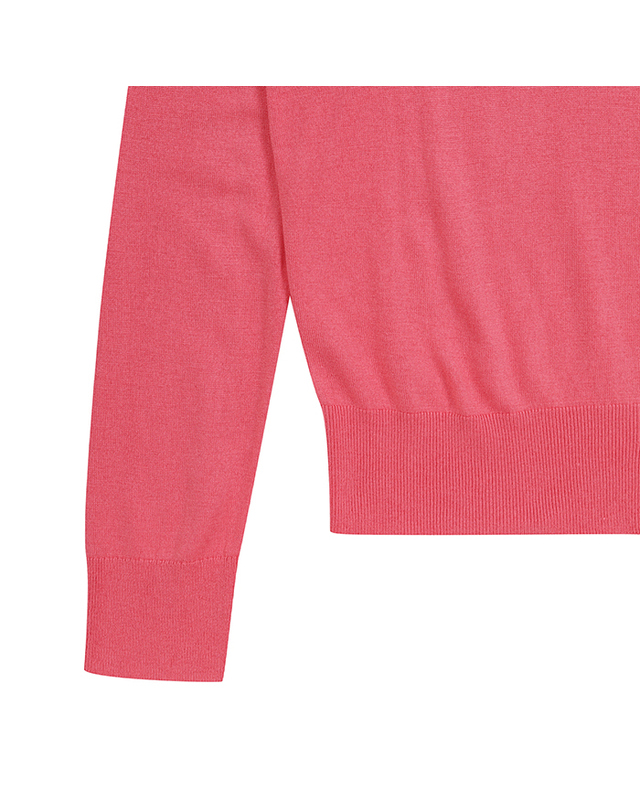 베네통글로벌 Silk blend v neck sweater_1ZRED402L0U0 착용컷