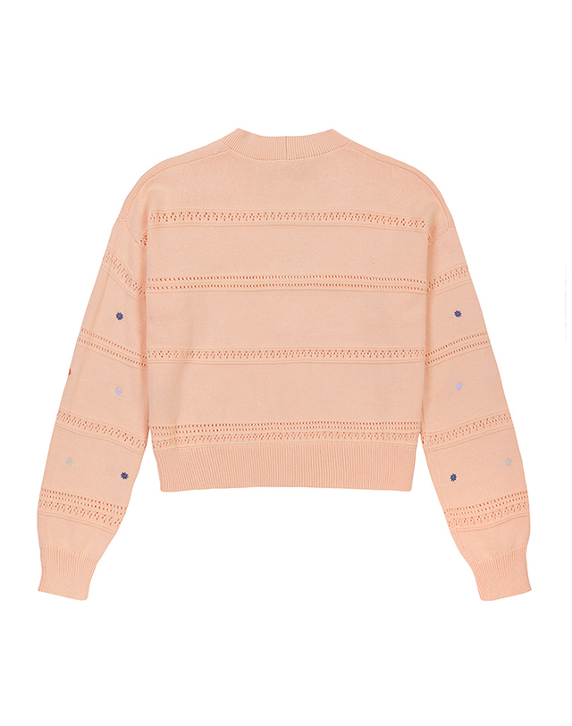 베네통글로벌 Flower crop cardigan_10C1E604W194 착용컷