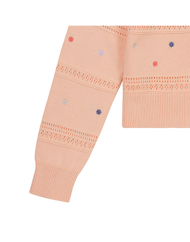 베네통글로벌 Flower crop cardigan_10C1E604W194 착용컷