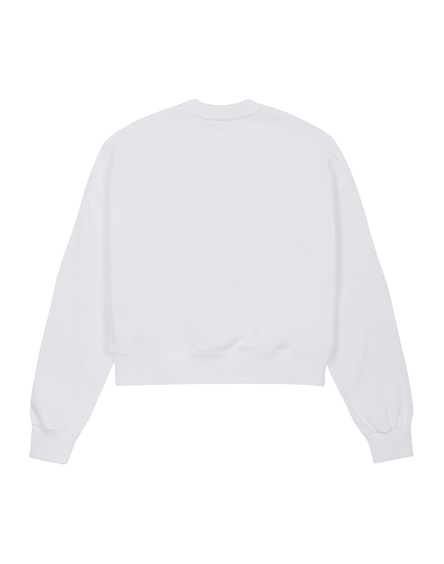 베네통글로벌 Logo point crop sweater_3UNID109A101 착용컷