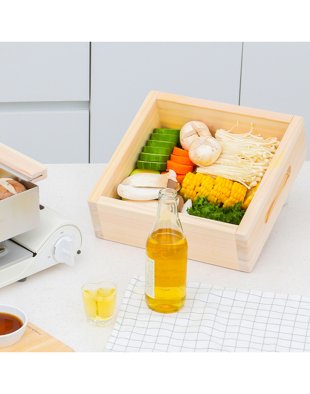 로긴 로긴 편백나무 찜기 2단 풀세트 세이로무시 착용컷