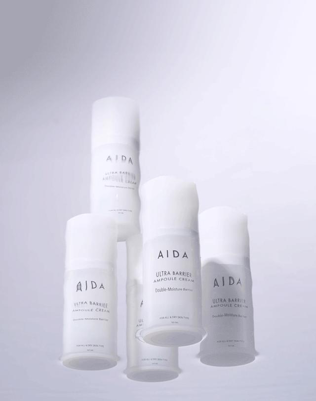 아이다 울트라 배리어 앰플 크림 50ml 착용컷