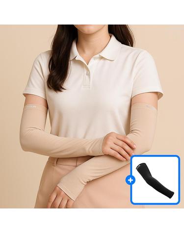 [1+1/2쌍] 투어골프 남녀공용 무봉제 UV 자외선차단 팔토시 골프 등산 운전 스포츠