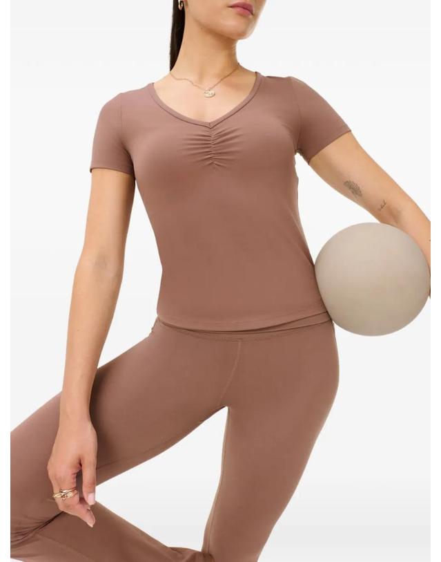 스웨티 베티 [해외직구] 26 FW Sweaty Betty V넥 주름 티셔츠 SB10759 TP459368707 착용컷