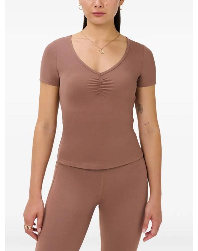 스웨티 베티 [해외직구] 26 FW Sweaty Betty V넥 주름 티셔츠 SB10759 TP459368707 착용컷