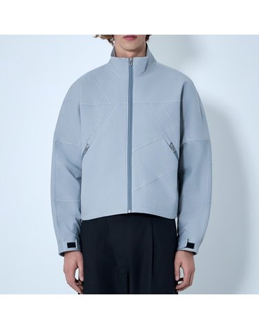 [해외직구] 26 FW 키코 코스타디노브 Fosco 하이넥 집업 스티치 자켓 그레이 KKSS26J09 52