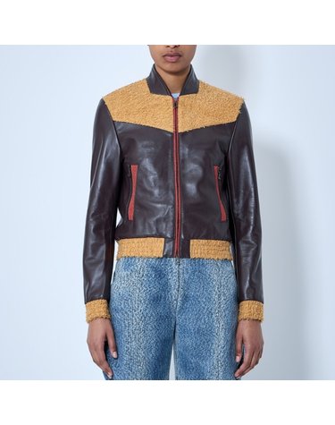 [해외직구] 26 FW 키코 코스타디노브 Konrad 코나드 텍스처 판넬 레더 자켓 KKWSS26J01 25