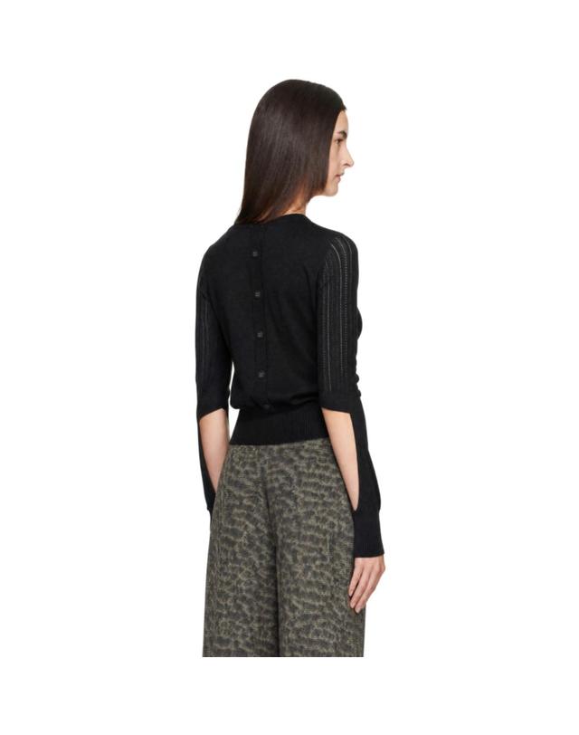 키코 코스타디노브 [해외직구] 26 FW 키코 코스타디노브 블랙 코렐라 가디건 262985F095003 착용컷