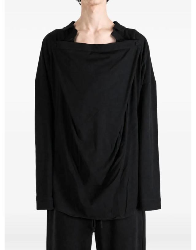 키코 코스타디노브 [해외직구] 26 FW 키코 코스타디노브 draped panel long sleeve shirt KKAW26SH0366 TP458626590 착용컷