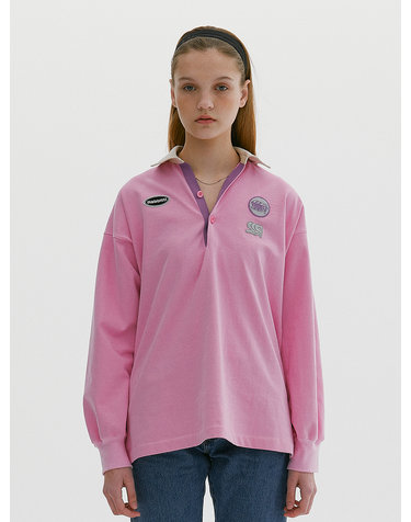 RB Sports Wappen Rugby T-shirt Pink