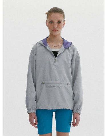 RB Sports Windbreaker Anorak Light Grey