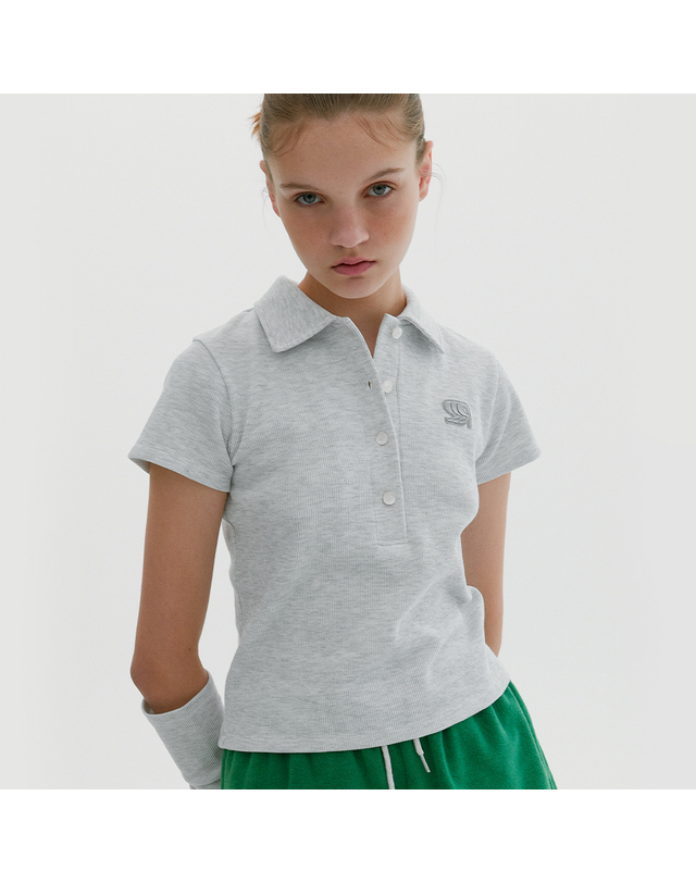 래비티 스포츠 RB Sports PK T-shirts Light Grey 착용컷