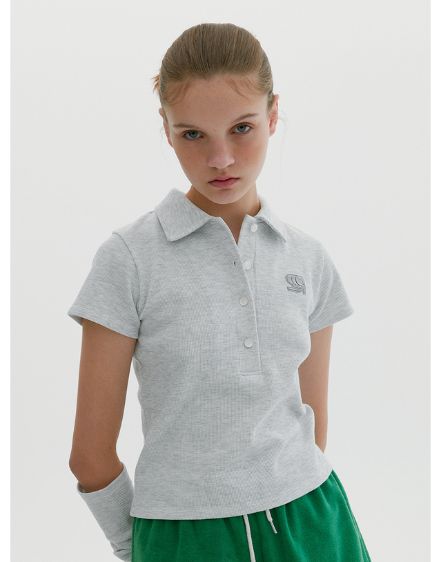 래비티 스포츠 RB Sports PK T-shirts Light Grey 착용컷