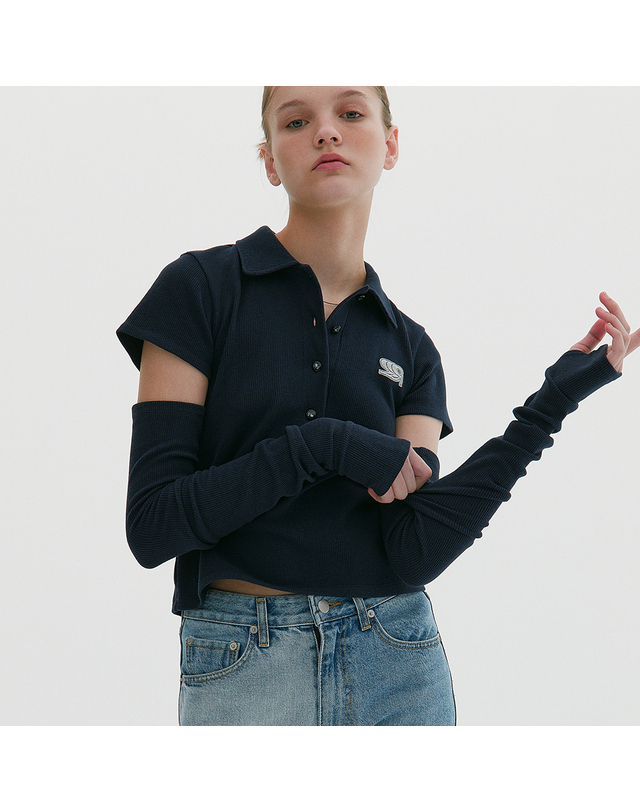 래비티 스포츠 RB Sports PK T-shirts Navy 착용컷