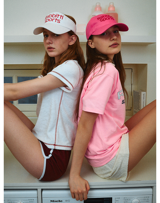 래비티 스포츠 RB Sports Ball Cap Pink 착용컷