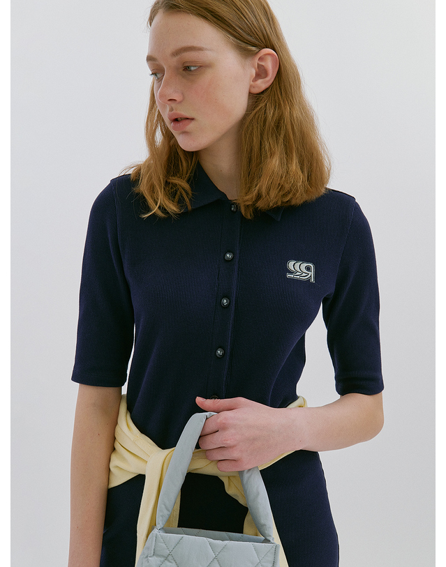 래비티 스포츠 RB Wappen Pk Onepiece Navy 착용컷
