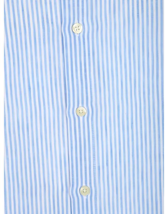 120 리노 [해외직구] 26 FW 120% Lino 세로 스트라이프 긴소매 셔츠 33AL2M19O5000G460710106 TP454877224 착용컷